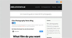 Desktop Screenshot of believeinfilm.com